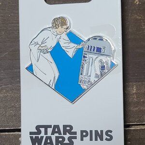 Disney Parks Star Wars Princess Leia & R2-D2 Open Edition Pin - NEW